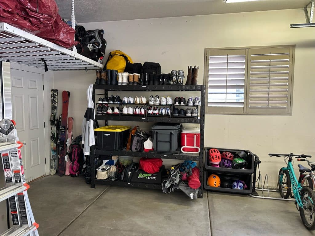 Well organized garage in Utah